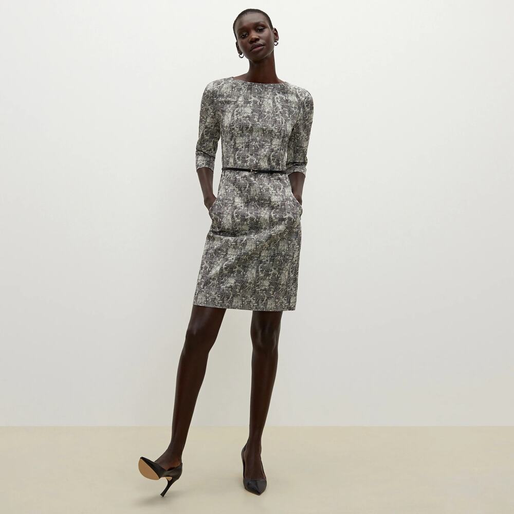 MM Lafleur Etsuko Dress Plus White Black Crackle, +1, 14 16, Corporate Business